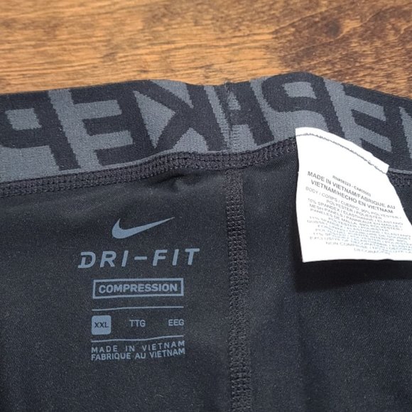 Men`s NIKE  Black sports leggings / Size XXL - Picture 5 of 5